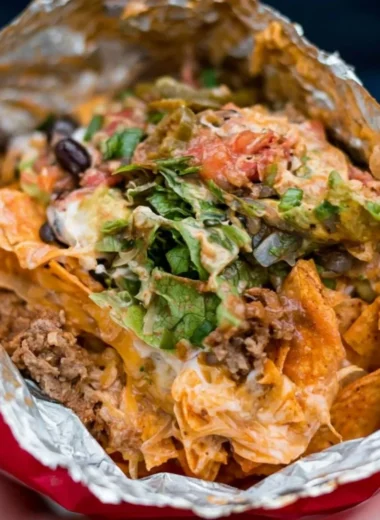 Delicious Camping Tacos prepared over a campfire in nature.