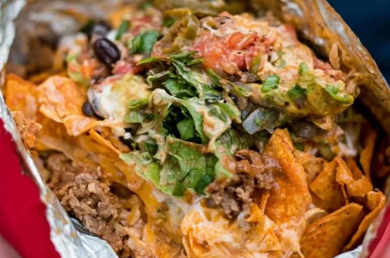 Delicious Camping Tacos prepared over a campfire in nature.