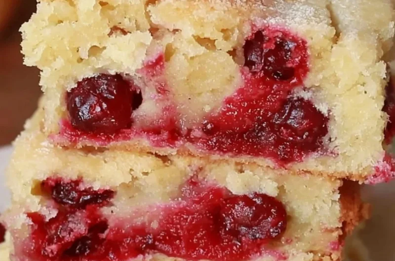 Cozy Cranberry Christmas Cake with festive decorations and cranberries