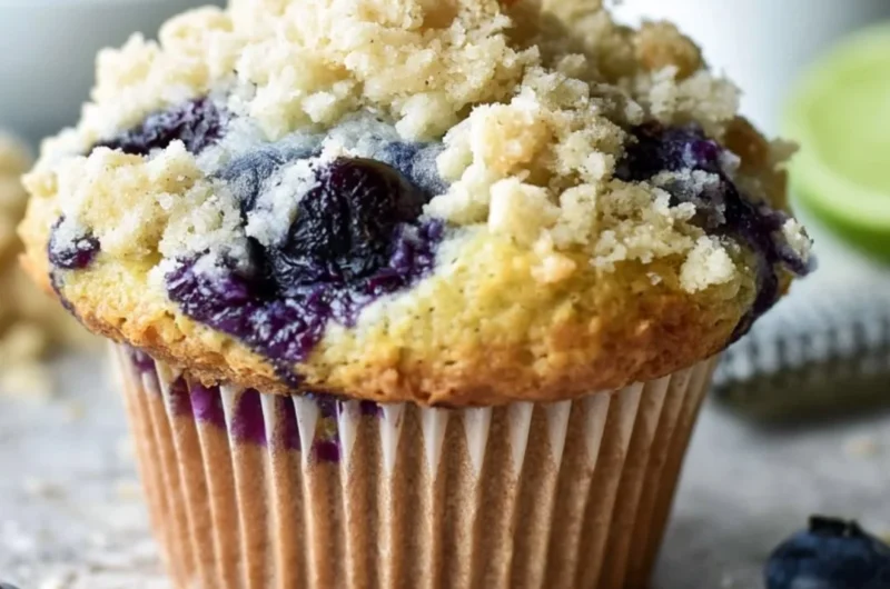 Delicious gluten-free blueberry muffins fresh out of the oven