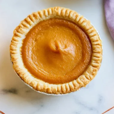 Delicious mini pumpkin pies on a rustic wooden table, perfect for autumn gatherings