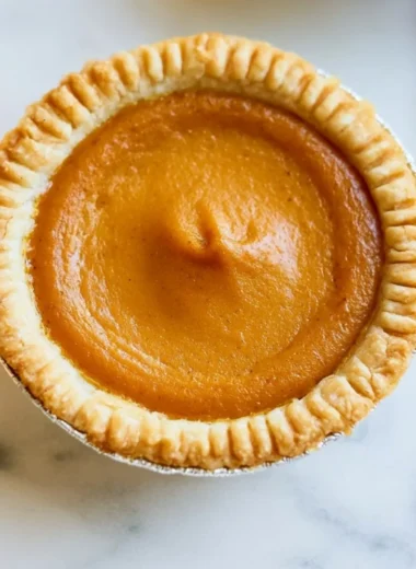 Delicious mini pumpkin pies on a rustic wooden table, perfect for autumn gatherings