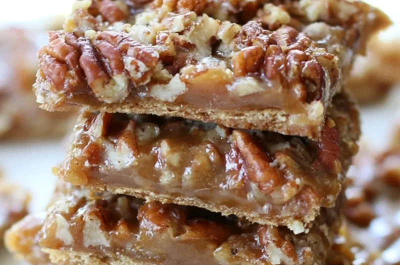 Cozy pecan pie bark with nuts and chocolate, perfect for dessert lovers