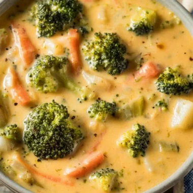 Bowl of high protein low carb soup, healthy meal option rich in nutrients.