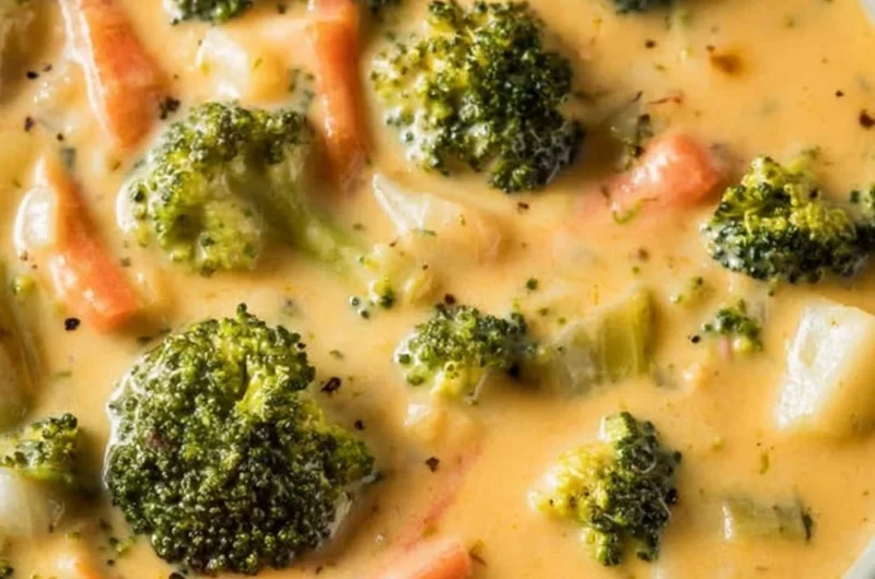 Bowl of high protein low carb soup, healthy meal option rich in nutrients.