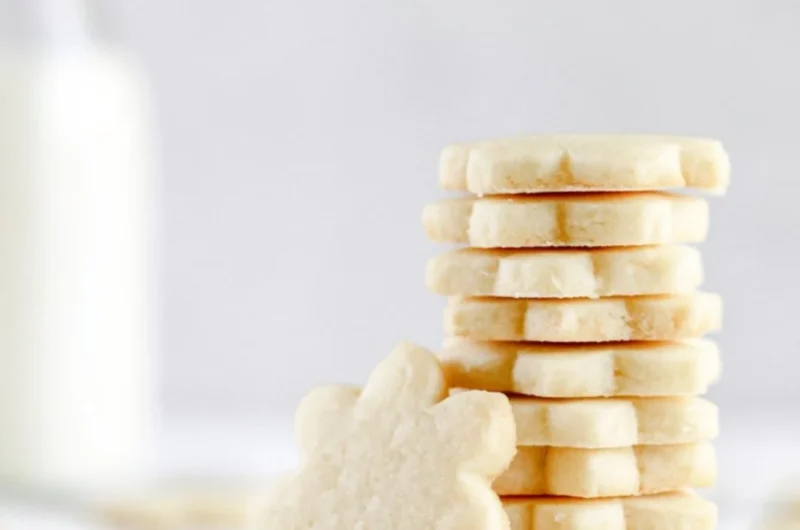 Plate of homemade sugar cookies decorated with icing