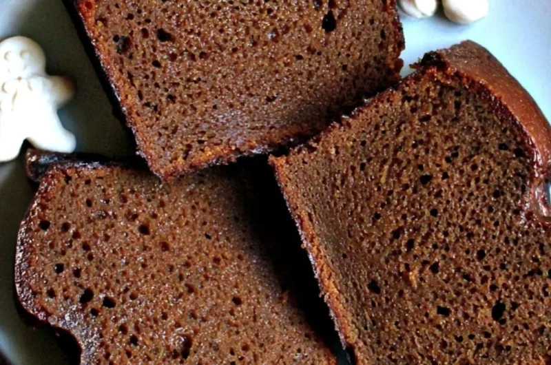 Delicious Christmas gingerbread loaf, moist and perfect for holiday celebrations